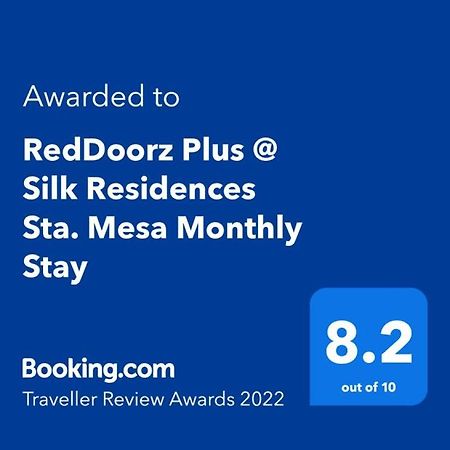 Reddoorz Plus @ Silk Residences Sta. Mesa Monthly Stay Manille Extérieur photo